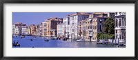 Gondolas passing buildings along a canal, Grand Canal, Venice, Italy Fine Art Print