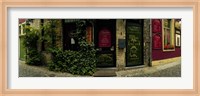 Street corner, Patershol, Ghent, East Flanders, Flemish Region, Belgium Fine Art Print