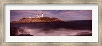 Lighthouse on the coast, Nubble Lighthouse, York, York County, Maine Fine Art Print