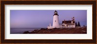 Lighthouse on the coast, Pemaquid Point Lighthouse built 1827, Bristol, Lincoln County, Maine Fine Art Print