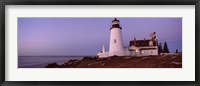 Lighthouse on the coast, Pemaquid Point Lighthouse built 1827, Bristol, Lincoln County, Maine Fine Art Print