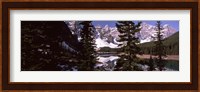 Lake andf mountains, Alberta, Canada Fine Art Print