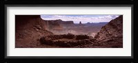 Stone circle on an arid landscape, False Kiva, Canyonlands National Park, San Juan County, Utah, USA Fine Art Print