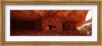 Dwelling structures on a cliff, Anasazi Ruins, Mule Canyon, Utah, USA Fine Art Print