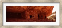 Dwelling structures on a cliff, Anasazi Ruins, Mule Canyon, Utah, USA Fine Art Print