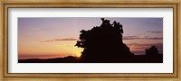 Silhouette of cliffs at sunset, Fantasy Canyon, Uintah County, Utah, USA Fine Art Print