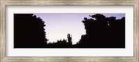 Silhouette of rock formations, Teapot Rock, Fantasy Canyon, Uintah County, Utah Fine Art Print