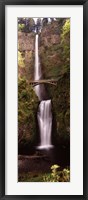 Waterfall in a forest, Multnomah Falls, Columbia River Gorge, Oregon, USA Fine Art Print