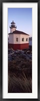 Lighthouse at the coast, Coquille River Lighthouse, Bandon, Coos County, Oregon, USA Fine Art Print