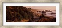 Highway along a coast, Highway 101, Pacific Coastline, Oregon, USA Fine Art Print