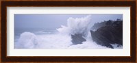 Waves breaking on the coast, Shore Acres State Park, Oregon Fine Art Print