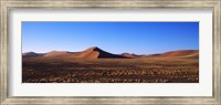Sand dunes in a desert, Sossusvlei, Namib Desert, Namibia Fine Art Print