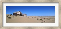 Abandoned house in a mining town, Kolmanskop, Namib desert, Karas Region, Namibia Fine Art Print