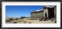 Abandoned hospital in a mining town, Kolmanskop, Namib desert, Karas Region, Namibia Fine Art Print