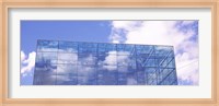 Sky reflected on a building, Kunstmuseum Stuttgart, Stuttgart, Baden-Wurttemberg, Germany Fine Art Print