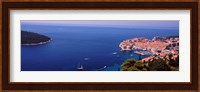 Buildings at the waterfront, Dubrovnik, Dalmatia, Croatia Fine Art Print