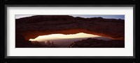 Natural arch at sunrise, Mesa Arch, Canyonlands National Park, Utah Fine Art Print