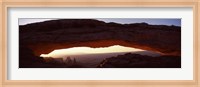 Natural arch at sunrise, Mesa Arch, Canyonlands National Park, Utah Fine Art Print