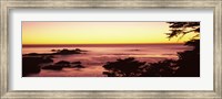Sea at sunset, Point Lobos State Reserve, Carmel, Monterey County, California, USA Fine Art Print