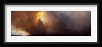 Smoke from a forest fire, Zion National Park, Washington County, Utah, USA Fine Art Print