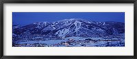 Tourists at a ski resort, Mt Werner, Steamboat Springs, Routt County, Colorado, USA Fine Art Print