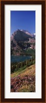 Lake near a mountain, US Glacier National Park, Montana, USA Fine Art Print