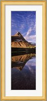 Reflection of a mountain in a lake, Alpine Lake, US Glacier National Park, Montana, USA Fine Art Print