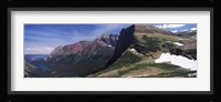 Lake surrounded with mountains, Alpine Lake, US Glacier National Park, Montana Fine Art Print