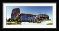 Facade of a stadium, Lambeau Field, Green Bay, Wisconsin, USA Framed Print