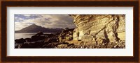 Rock formations on an island, Elgol, Isle Of Skye, Inner Hebrides, Scotland Fine Art Print