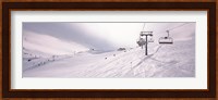 Ski lifts in a ski resort, Kitzbuhel Alps, Wildschonau, Kufstein, Tyrol, Austria Fine Art Print