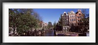 Buildings in a city, Amsterdam, North Holland, Netherlands Fine Art Print