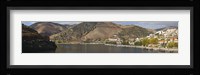 Village at the waterfront, Pinhao, Duoro River, Cima Corgo, Douro Valley, Portugal Fine Art Print