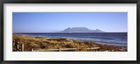 Sea with Table Mountain in the background, Bloubergstrand, Cape Town, Western Cape Province, South Africa Fine Art Print