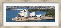 Aerial view of Sydney Opera House, Sydney Harbor, Sydney, New South Wales, Australia Fine Art Print