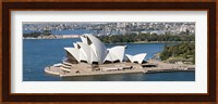 Aerial view of Sydney Opera House, Sydney Harbor, Sydney, New South Wales, Australia Fine Art Print