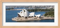 Aerial view of Sydney Opera House, Sydney Harbor, Sydney, New South Wales, Australia Fine Art Print
