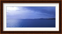 Rain storm in the sea, Bodrum, Mugla Province, Aegean Region, Turkey Fine Art Print