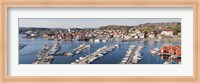 Boats at a harbor, Skarhamn, Tjorn, Bohuslan, Vastra Gotaland County, Sweden Fine Art Print