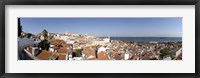High angle view of a city, Sao Vicente da Fora, Largo das Portas do Sol, Alfama, Lisbon, Portugal Fine Art Print