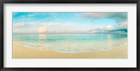 Waves on the beach, Seven Mile Beach, Grand Cayman, Cayman Islands Framed Print