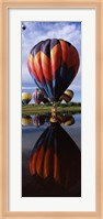 Balloons Reflected in Lake, Hot Air Balloon Rodeo, Steamboat Springs, Routt County, Colorado, USA Fine Art Print