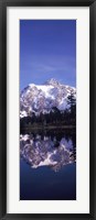 Reflection of Mt Shuksan, Picture Lake, North Cascades National Park, Washington State (vertical) Fine Art Print