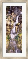 Water flowing down rocks Fine Art Print