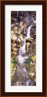 Water flowing down rocks Fine Art Print