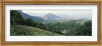 Buildings in a valley, Transylvania, Romania Fine Art Print
