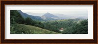 Buildings in a valley, Transylvania, Romania Fine Art Print