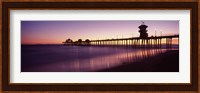 Pier in the sea, Huntington Beach Pier, Huntington Beach, Orange County, California Fine Art Print