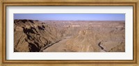 Oxbow bend in a canyon, Fish River Canyon, Namibia Fine Art Print
