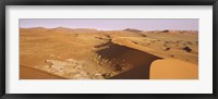 Sand dunes in a desert, Namib-Naukluft National Park, Namibia Fine Art Print